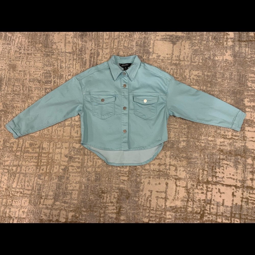 Brand new never worn blue shacket! Comparable to free people shacket.